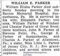 Parker, William Elisha